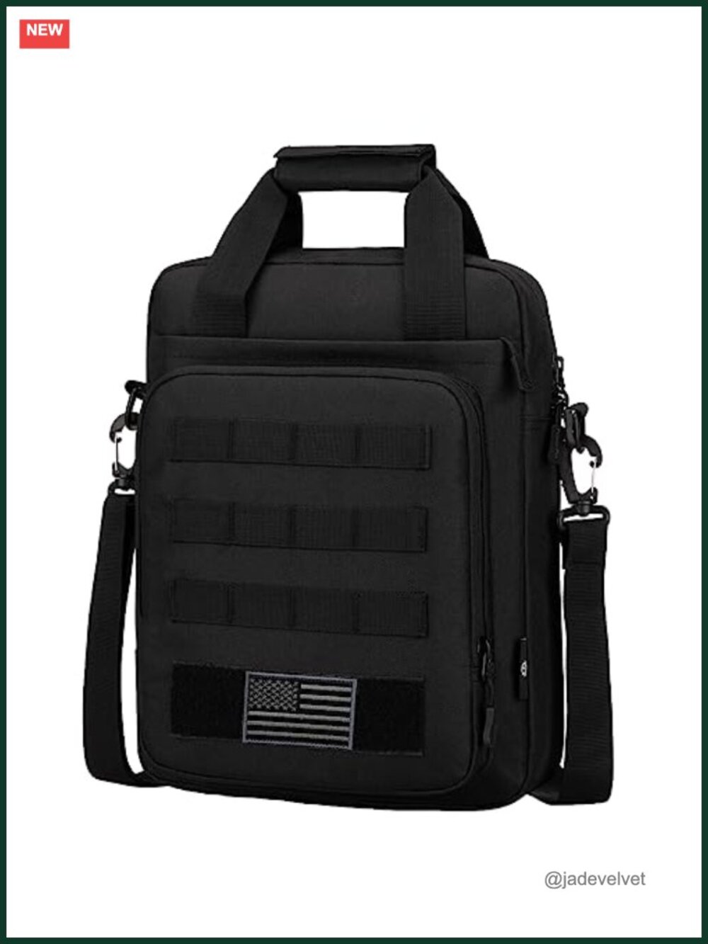 Tactical Messenger Bag Laptop Briefcase MOLLE Shoulder Pack 1000D Nylon